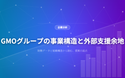 GMOグループの事業構造と外部支援余地